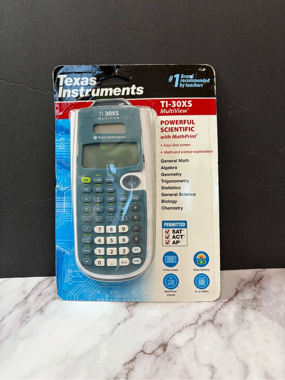Texas Instruments Blue Scientific Calculator TI-30XS MultiView